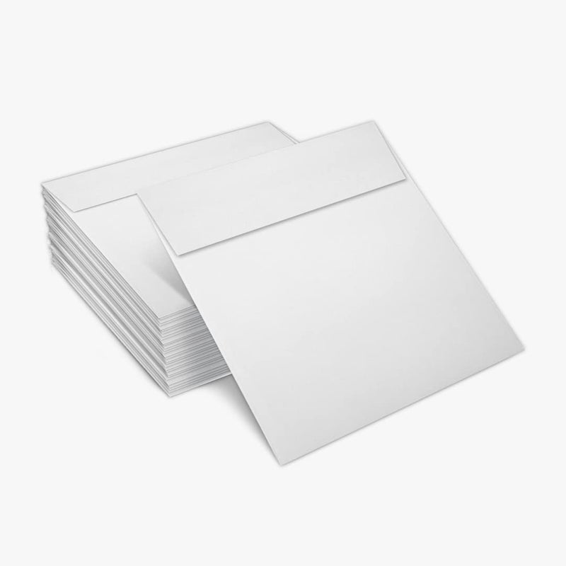 LUXPaper Square Invitation Envelopes | Peel & Press | 5" x 5" | Bright White | 70lb. Text | 50 Qty - Image 5